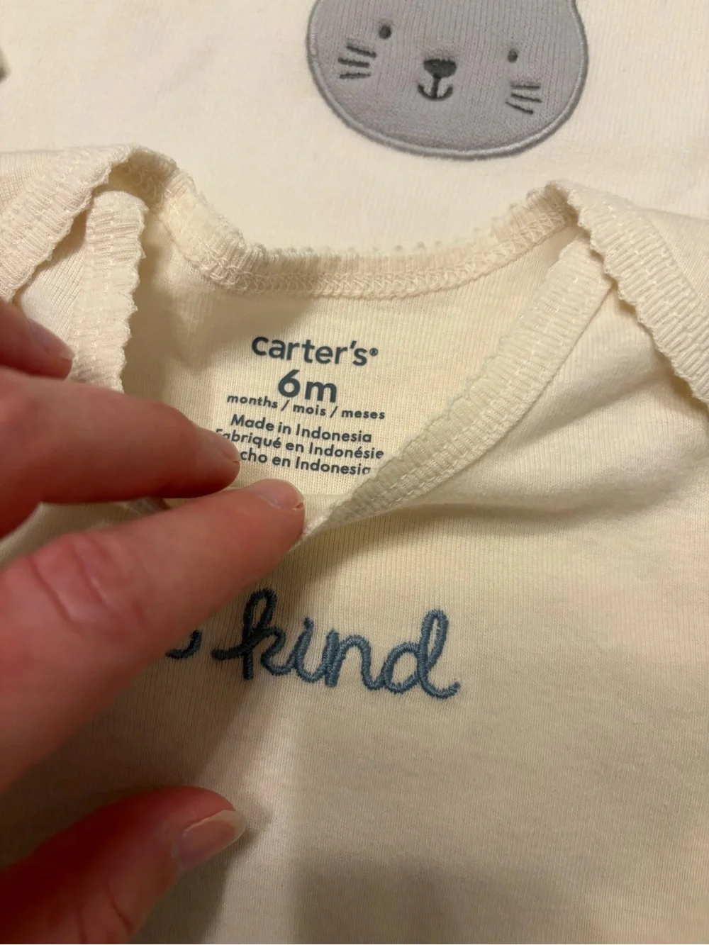 Carter's‎ 3-Piece Baby Bodysuit Set with additional Bunny Crewneck - 6M- NWT